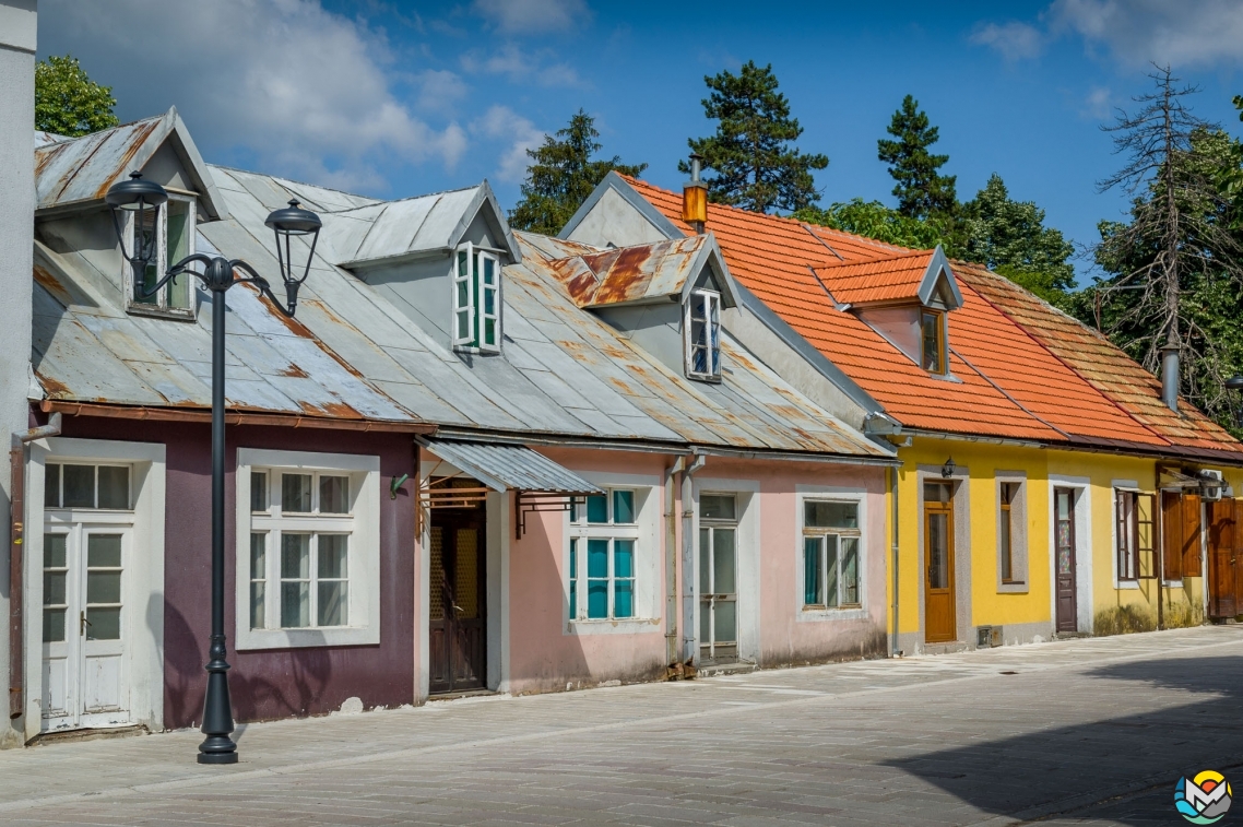 A street in the historical center, Cetinje, Montenegro